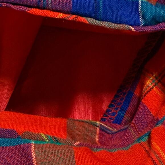 Pendleton Wool Midi Skirt Plaid A-Line Pleated Pockets Lightweight VTG 70s USA - Picture 5 of 10